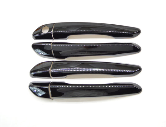 DH6297BLK 16-20 Hyundai Tucson No Smart Key 8 PCS Gloss Black Snap-on W/Tape Door Handle Cover