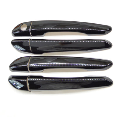 DH6297BLK 16-20 Hyundai Tucson No Smart Key 8 PCS Gloss Black Snap-on W/Tape Door Handle Cover