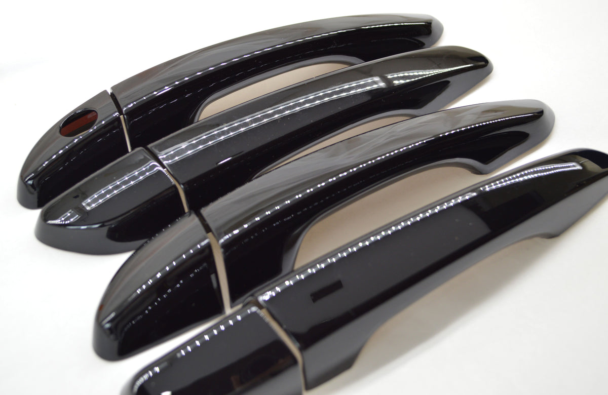 DH6297BLK 16-20 Hyundai Tucson No Smart Key 8 PCS Gloss Black Snap-on W/Tape Door Handle Cover