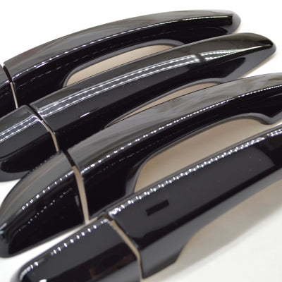 DH6297BLK 16-20 Hyundai Tucson No Smart Key 8 PCS Gloss Black Snap-on W/Tape Door Handle Cover