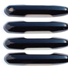 DH6299BLK 19-21 Toyota RAV4 Works over Keyless Sensors 4 PCS Gloss Black Snap-on W/Tape Door Handle Cover