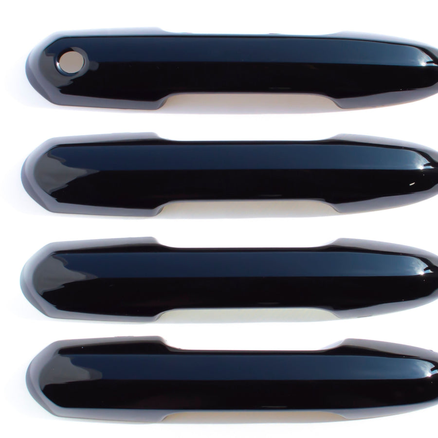DH6299BLK 20-21 Toyota Highlander Works over Keyless Sensors 4 PCS Gloss Black Snap-on W/Tape Door Handle Cover
