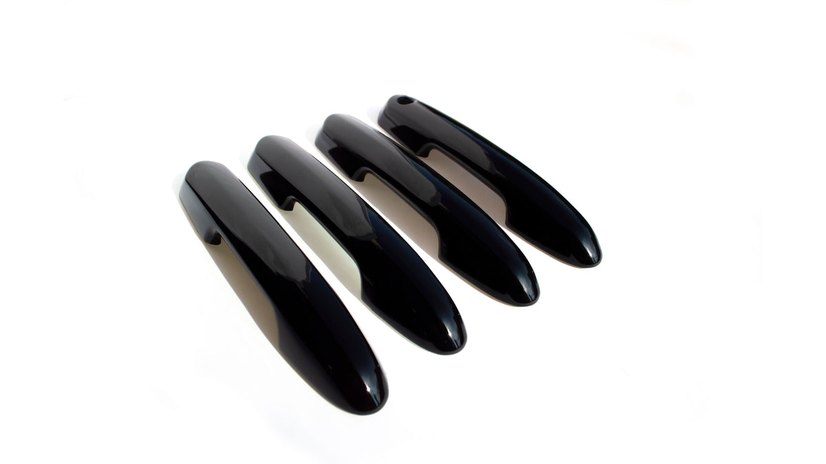 DH6299BLK 20-21 Toyota Highlander Works over Keyless Sensors 4 PCS Gloss Black Snap-on W/Tape Door Handle Cover