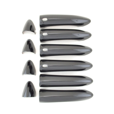 DH6302BLK 17-19 Buick LaCrosse W/ Smart Key 10 PCS Gloss Black Snap-on W/Tape Door Handle Cover