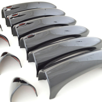DH6302BLK 17-19 Buick LaCrosse W/ Smart Key 10 PCS Gloss Black Snap-on W/Tape Door Handle Cover