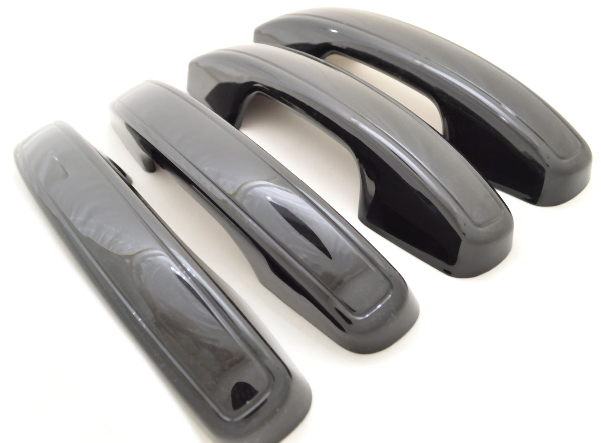 DH6303BLK 18-22 Lincoln Navigator Works over Keyless Sensors 4 PCS Gloss Black Snap-on W/Tape Door Handle Cover