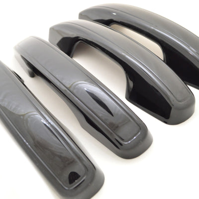 DH6303BLK 18-22 Lincoln Navigator Works over Keyless Sensors 4 PCS Gloss Black Snap-on W/Tape Door Handle Cover