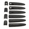 DH6307BLK 13-21 Nissan Leaf W/ or W/O Smart Key 10 PCS Gloss Black Snap-on W/Tape Door Handle Cover