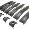 DH6307BLK 13-21 Nissan Leaf W/ or W/O Smart Key 10 PCS Gloss Black Snap-on W/Tape Door Handle Cover