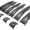 DH6307BLK 13-22 Nissan LEAF W/ or W/O Smart Key 10 PCS Gloss Black Snap-on W/Tape Door Handle Cover