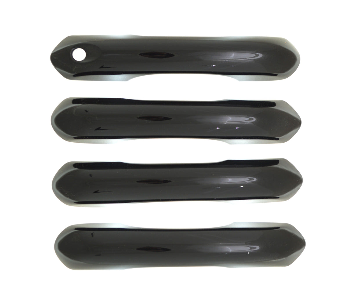 DH6309BLK 20-22 Ford Explorer Works over Keyless Sensors 4 PCS Gloss Black Snap-on W/Tape Door Handle Cover