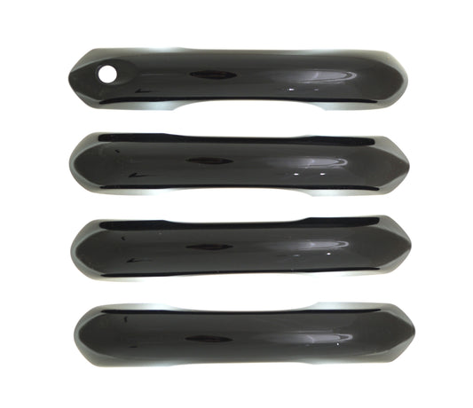 DH6309BLK 20-22 Ford Explorer Works over Keyless Sensors 4 PCS Gloss Black Snap-on W/Tape Door Handle Cover