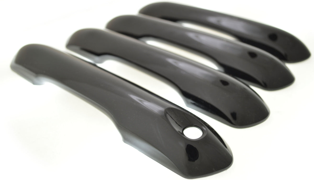 DH6309BLK 20-22 Ford Explorer Works over Keyless Sensors 4 PCS Gloss Black Snap-on W/Tape Door Handle Cover