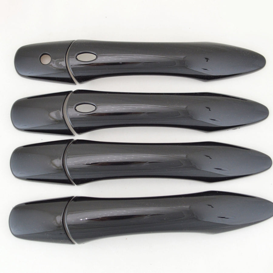DH6311BLK 17-22 Nissan Armada W/ Smart Key 8 PCS Gloss Black Snap-on W/Tape Door Handle Cover