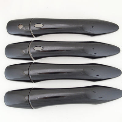 DH6311BLK 14-20 Infiniti QX60 W/ Smart Key 8 PCS Gloss Black Snap-on W/Tape Door Handle Cover