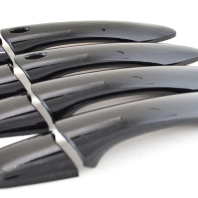 DH6311BLK 14-20 Infiniti QX70 W/ Smart Key 8 PCS Gloss Black Snap-on W/Tape Door Handle Cover