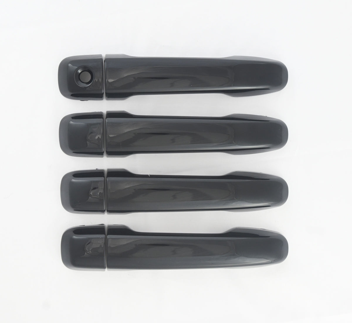DH6312BLK 10-22 Toyota 4Runner Does not fit Limited Works over Keyless Sensors 8 PCS Gloss Black Snap-on W/Tape Door Handle Cover Chrome Delete Kit
