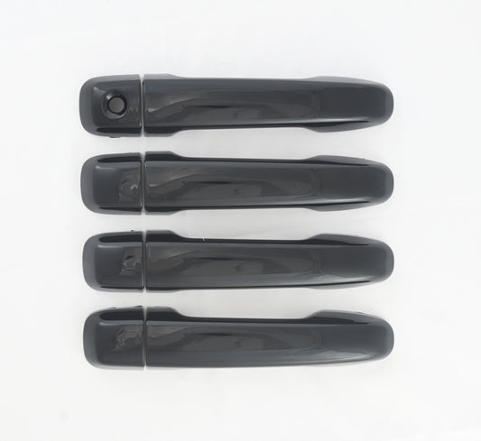 DH6312BLK 10-22 Toyota 4Runner Does not fit Limited Works over Keyless Sensors 8 PCS Gloss Black Snap-on W/Tape Door Handle Cover Chrome Delete Kit