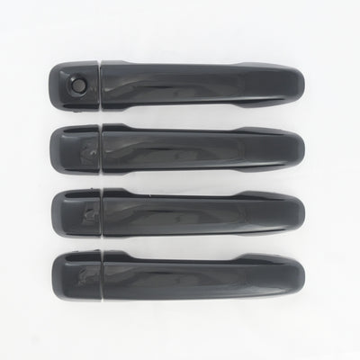 DH6312BLK 10-21 Toyota 4Runner Does not fit Limited Works over Keyless Sensors 8 PCS Gloss Black Snap-on W/Tape Door Handle Cover Chrome Delete Kit