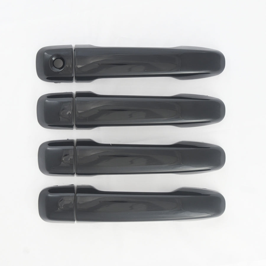 DH6312BLK 10-22 Toyota 4Runner Does not fit Limited Works over Keyless Sensors 8 PCS Gloss Black Snap-on W/Tape Door Handle Cover Chrome Delete Kit
