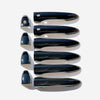 DH6313BLK 14-16 Dodge Dart W/ or W/O Smart Key 10 PCS Gloss Black Snap-on W/Tape Door Handle Cover Chrome Delete Kit