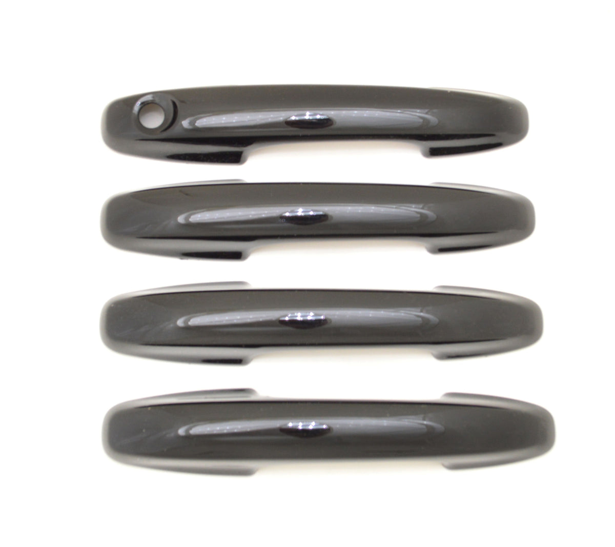 DH6314BLK 20-22 Ford Escape Works over Keyless Sensors 4 PCS Gloss Black Snap-on W/Tape Door Handle Cover Chrome Delete Kit