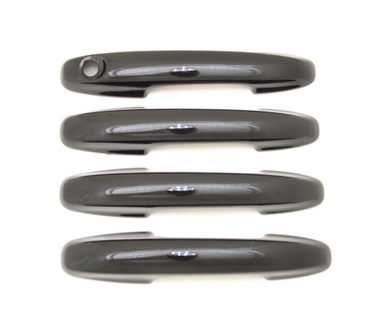 DH6314BLK 20-22 Ford Escape Works over Keyless Sensors 4 PCS Gloss Black Snap-on W/Tape Door Handle Cover Chrome Delete Kit
