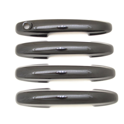 DH6314BLK 20-22 Ford Escape Works over Keyless Sensors 4 PCS Gloss Black Snap-on W/Tape Door Handle Cover Chrome Delete Kit