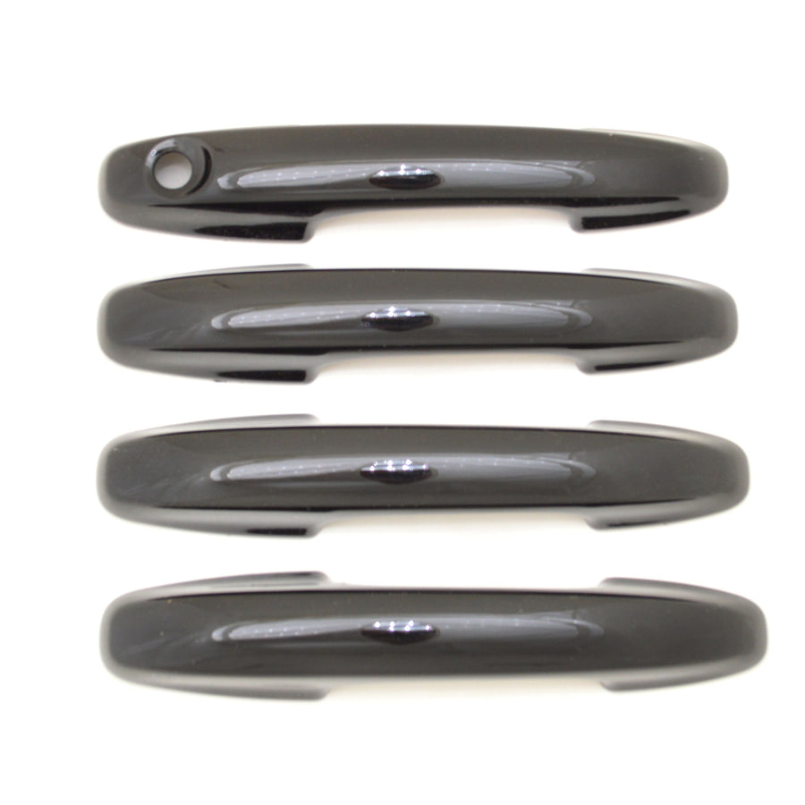 DH6314BLK 20-22 Ford Escape Works over Keyless Sensors 4 PCS Gloss Black Snap-on W/Tape Door Handle Cover Chrome Delete Kit