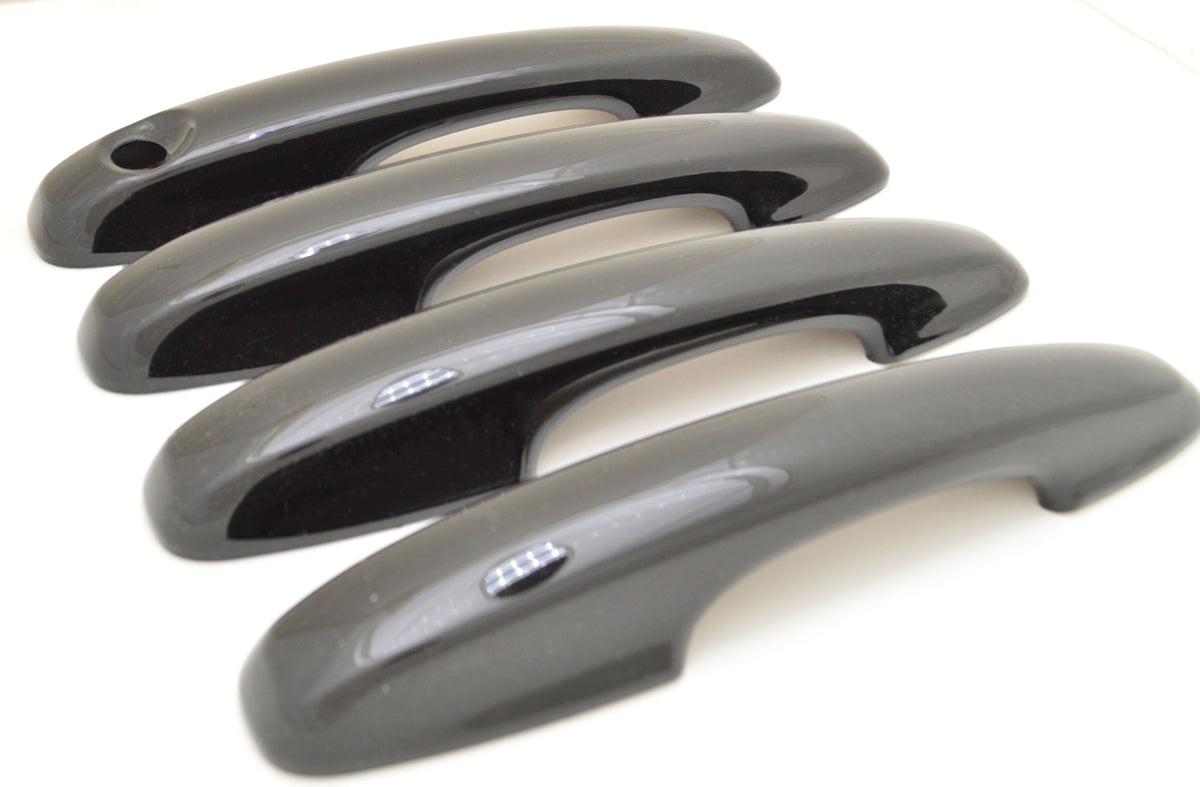 DH6314BLK 20-22 Ford Escape Works over Keyless Sensors 4 PCS Gloss Black Snap-on W/Tape Door Handle Cover Chrome Delete Kit