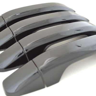 DH6315BLK 21-22 Chevrolet Suburban No Smart Key 8 PCS Gloss Black Snap-on W/Tape Door Handle Cover Chrome Delete Kit