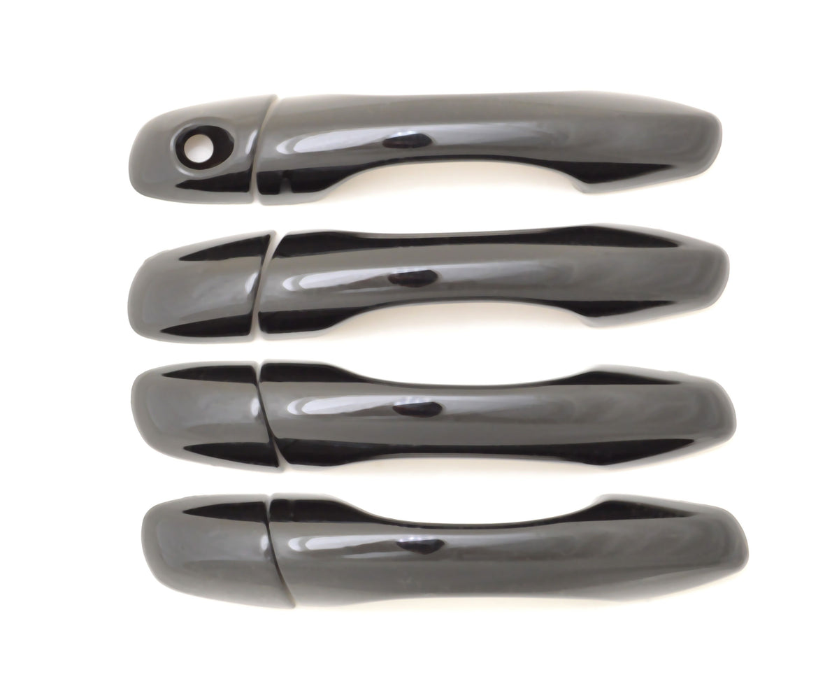 DH6317BLK 16-20 Kia Sorento No Smart Key 8 PCS Gloss Black Snap-on W/Tape Door Handle Cover Chrome Delete Kit