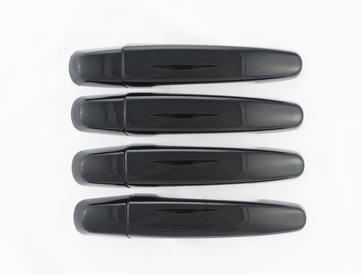 DH6324BLK 13-20 Chevrolet Impala No Smart Key 8 PCS Gloss Black Snap-on W/Tape Door Handle Cover Chrome Delete Kit