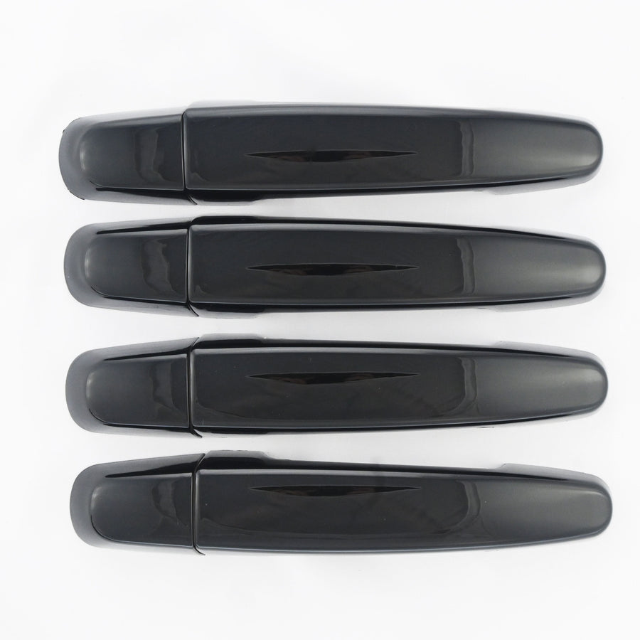 DH6324BLK 13-20 Chevrolet Impala No Smart Key 8 PCS Gloss Black Snap-on W/Tape Door Handle Cover Chrome Delete Kit