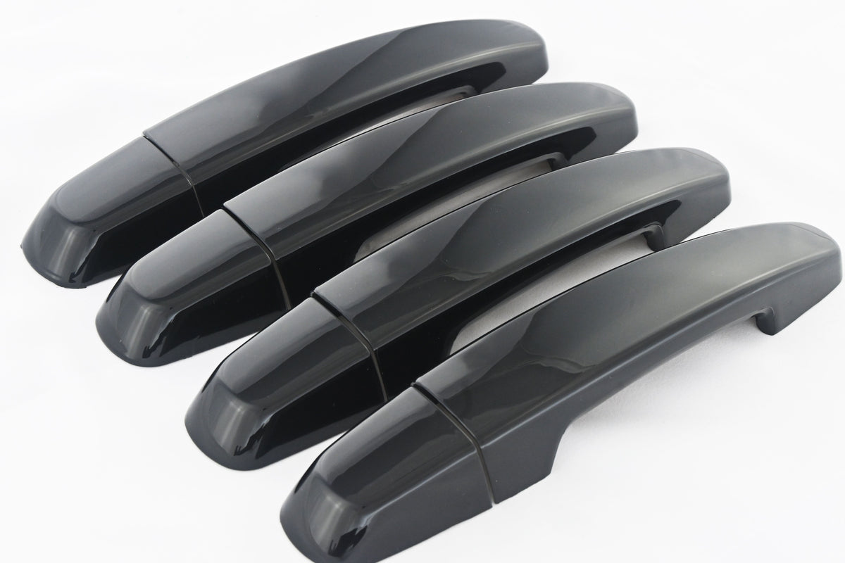 DH6324BLK 13-20 Chevrolet Impala No Smart Key 8 PCS Gloss Black Snap-on W/Tape Door Handle Cover Chrome Delete Kit