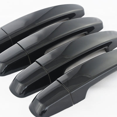 DH6324BLK 13-20 Chevrolet Impala No Smart Key 8 PCS Gloss Black Snap-on W/Tape Door Handle Cover Chrome Delete Kit