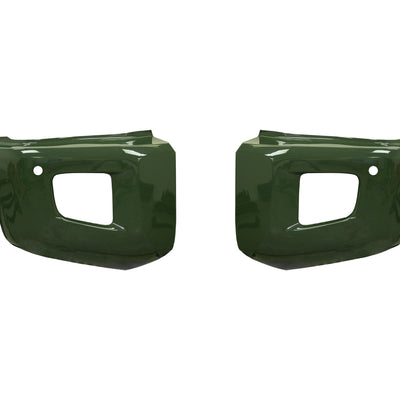 Army Green (Color Code: 6V7)  BumperShellz Front Bumper Overlays for 2014-2021 Toyota Tundra, Chrome Delete Kit, With Sensor Holes – Ideal for Bumper Black-Out.