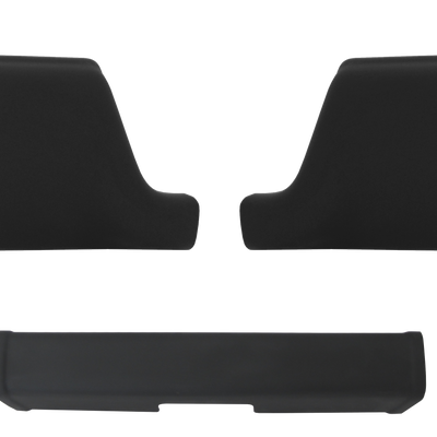 2009-2018 Ram - Rear BUMPERSHELLZ™ - Chrome Delete Truck Bumper Caps Chrome Delete Kit With dual exhaust