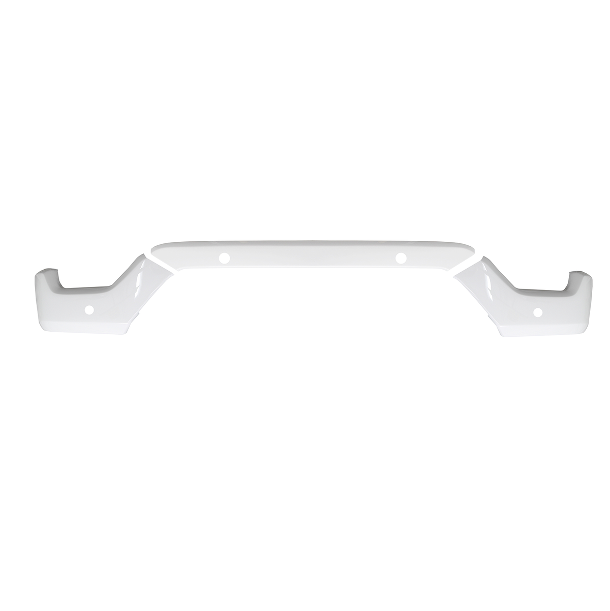 2021-2023 Ford F150 Front Bumper Covers in gloss white with four parking sensors