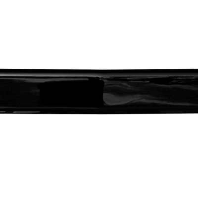 Gloss Black Front Bumper overlay with fog lamp cut-outs, 2014-2015 Chevy Silverado, chrome delete kit