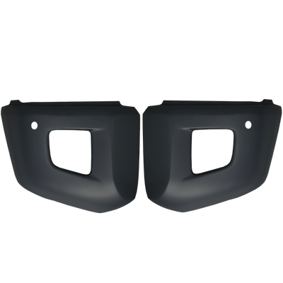 Matte Black BumperShellz Front Bumper Overlays for 2014-2021 Toyota Tundra, Chrome Delete Kit, With Sensor Holes – Ideal for Bumper Black-Out.