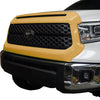 Close-up of BumperShellz overlay in Quicksand (Color Code: 4V6) designed for Toyota Tundra grille surround and hood bulge