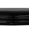 Gloss black front bumper cover for 2007-2013 Chevy Silverado, Chrome Delete BumperShellz, no air intake cutouts.