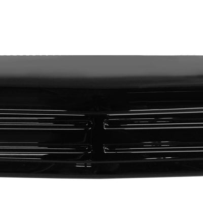 Gloss black front bumper cover for 2007-2013 Chevy Silverado, Chrome Delete BumperShellz, no air intake cutouts.