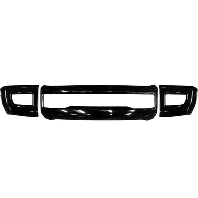 2017-2019 Ford F250 or F350 Gloss Black Bumper Covers with fog lamp cut outs, chrome delete kit