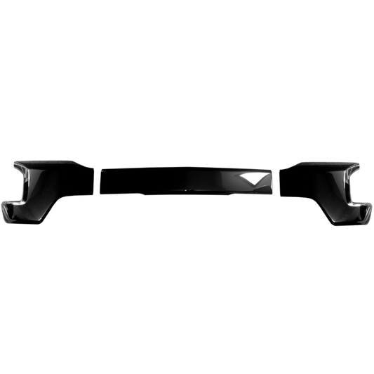 Front BumperShellz in gloss black for 2019-2021 Chevy Silverado 1500, no parking sensor holes