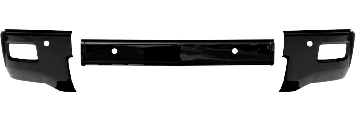 2014-2015 Chevy Silverado 1500 - Front BUMPERSHELLZ™ with fog lamp cut-outs and parking sensors in gloss black