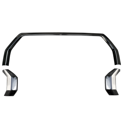 Gloss Black Mustache Shellz for 2022 Toyota Tundra front grille