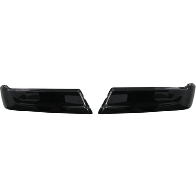 Gloss Black 2021-2023 F150 Rear Bumper Covers without sensors - BumperShellz Chrome Delete Kit