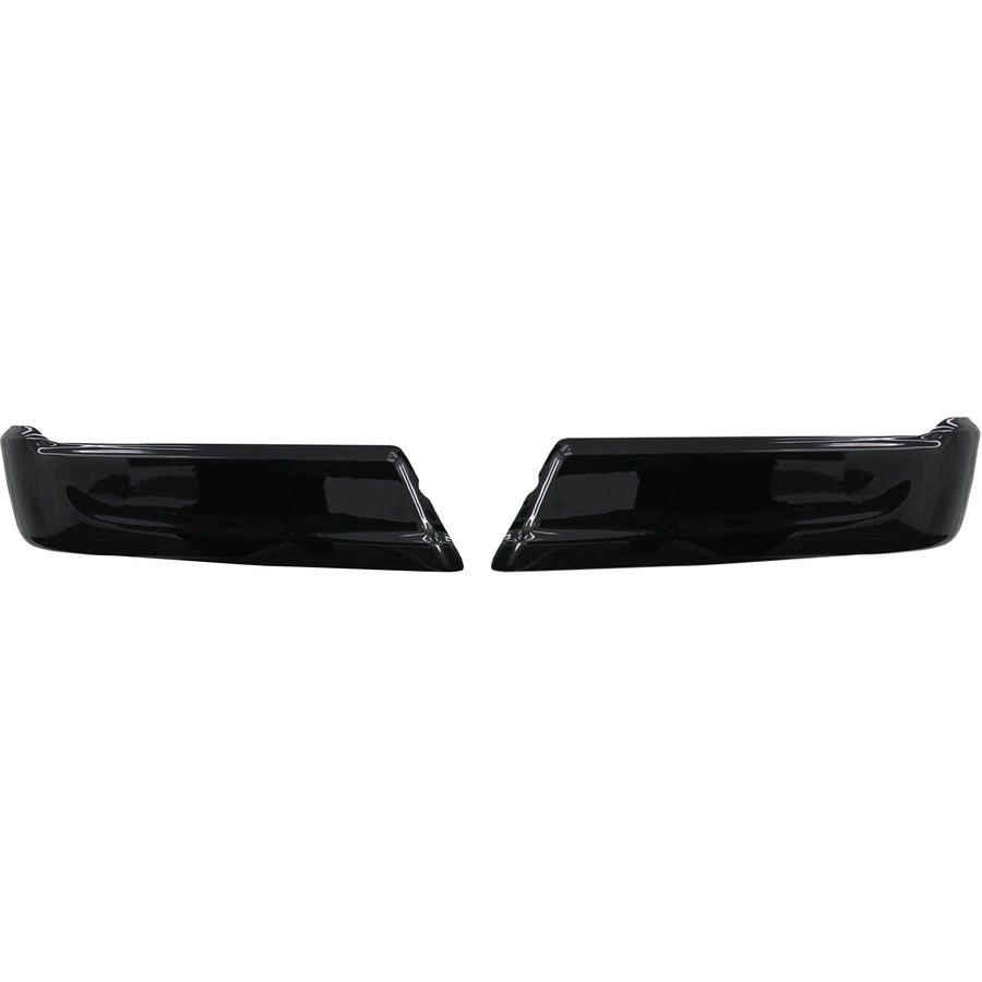 Gloss Black 2021-2023 F150 Rear Bumper Covers without sensors - BumperShellz Chrome Delete Kit